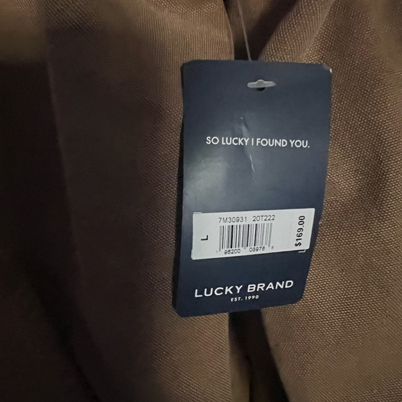 Lucky Brand Brown Lightweight Hooded Jacket - Picture 2 of 5
